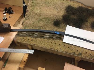 From the back - the scenic and fiddle yard boards 