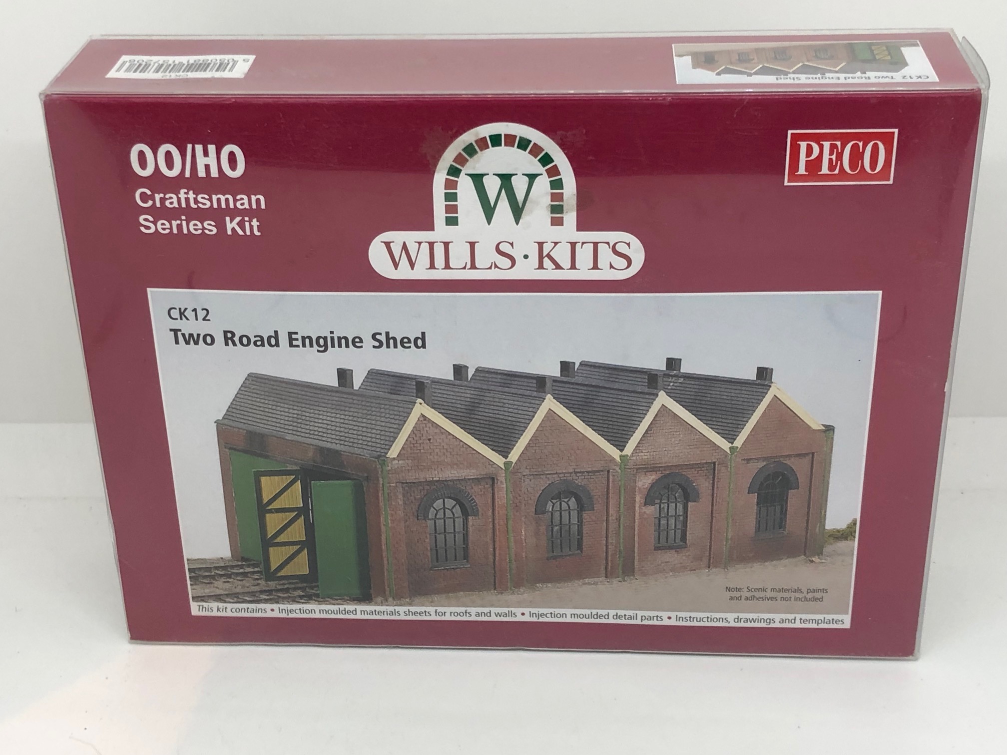 Wills Kits OO/EM/P4 CK12 Two Track Engine Shed Plastic Kit *NEW NMS