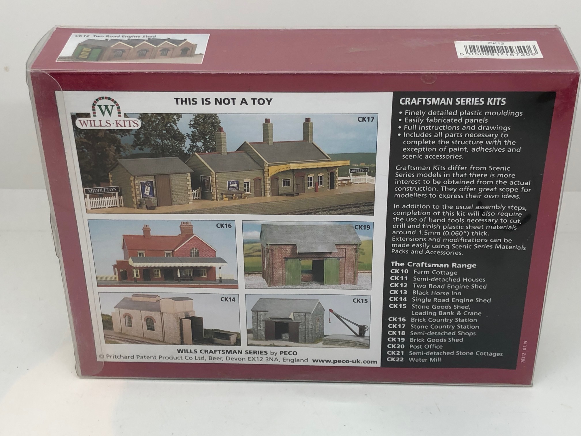 Wills Kits OO/EM/P4 CK12 Two Track Engine Shed Plastic Kit *NEW NMS