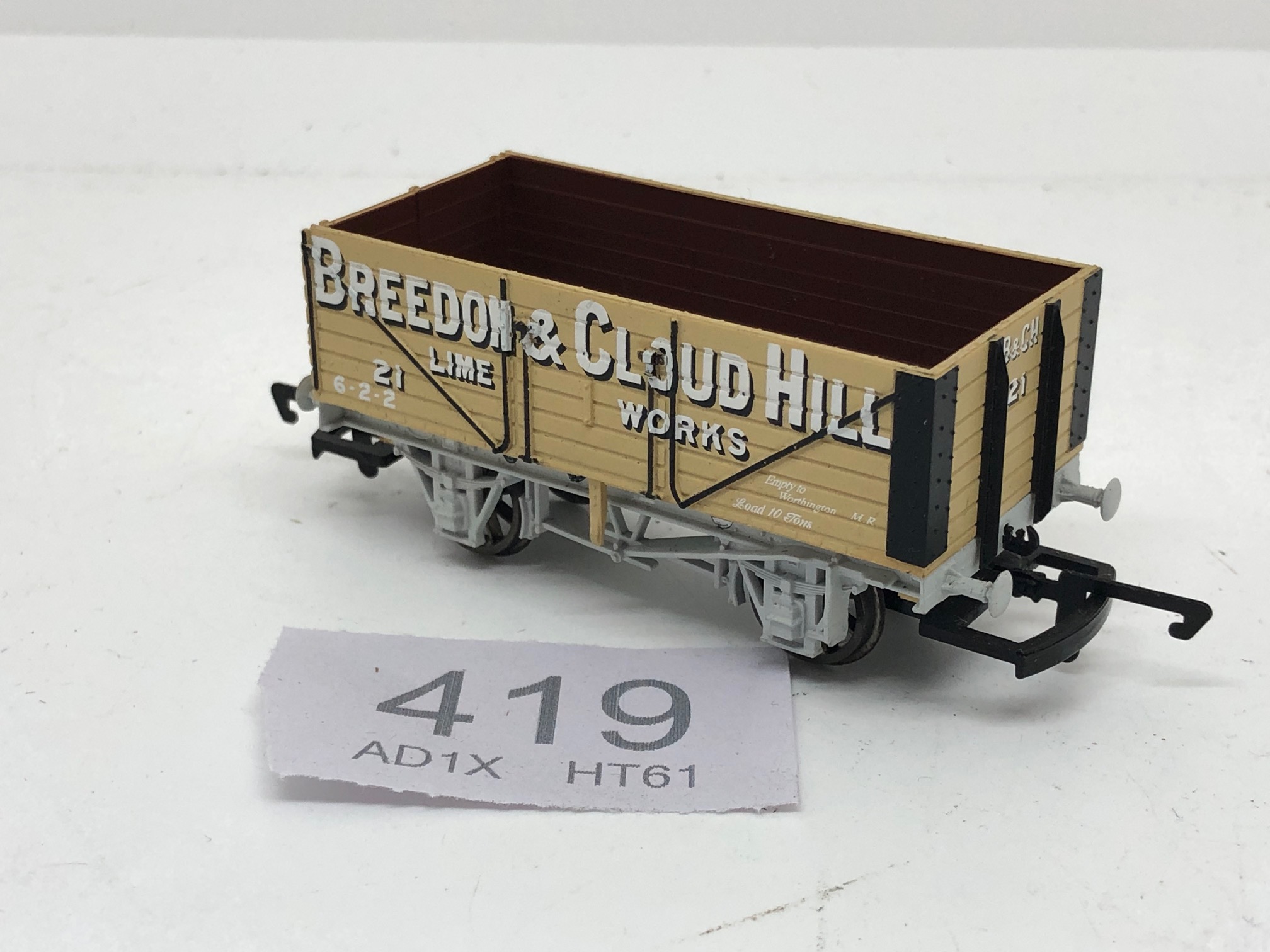 Hornby OO 7 plank wagon "Breedon & Clud Hill" The Model Railway Club