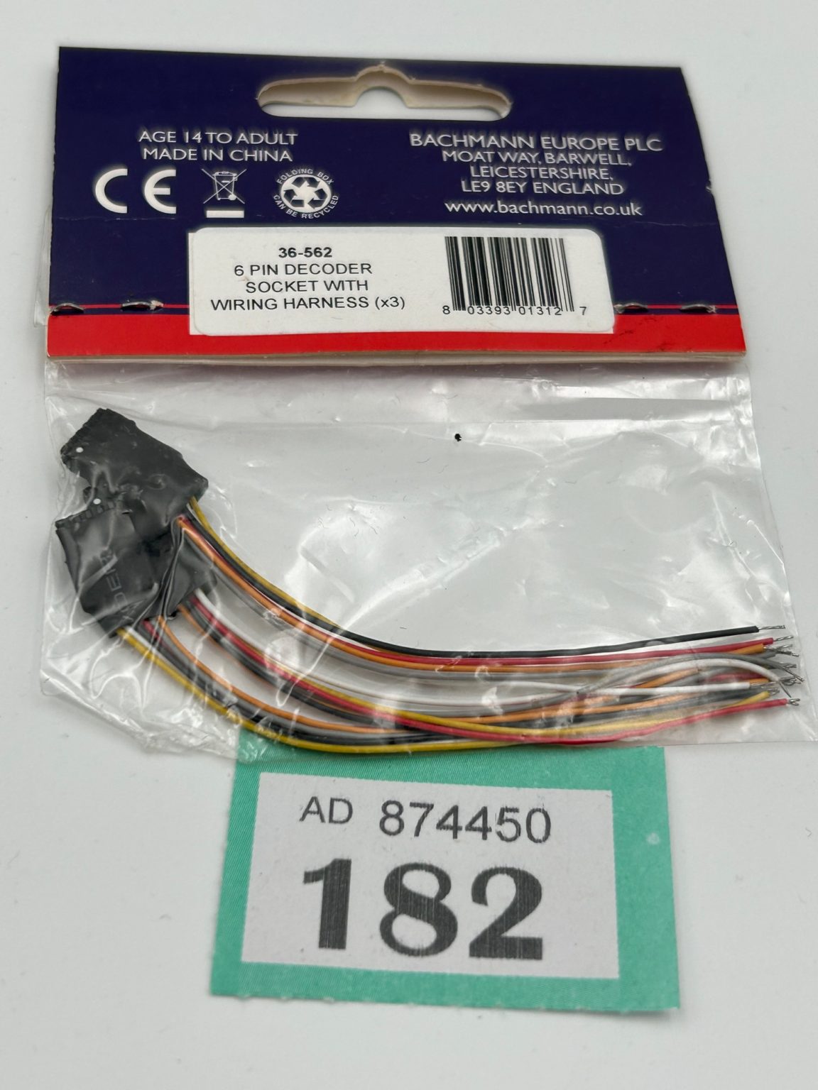 Decoder DCC Bachmann 36-558A A 6 Pin Per Modellismo Ferroviario - Nuovo Senza Scatola